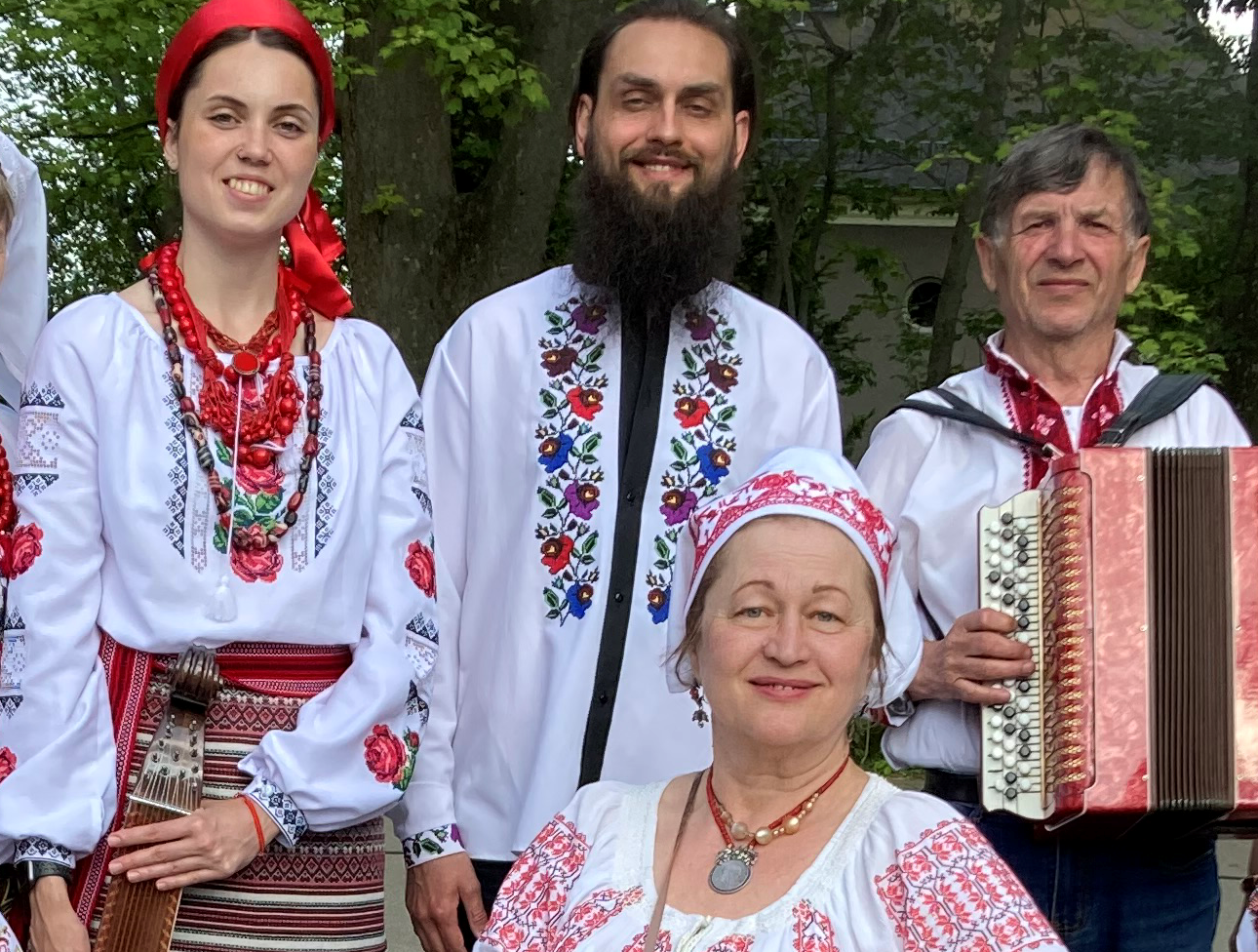 Ukrainer beim Straßenmusiksonntag