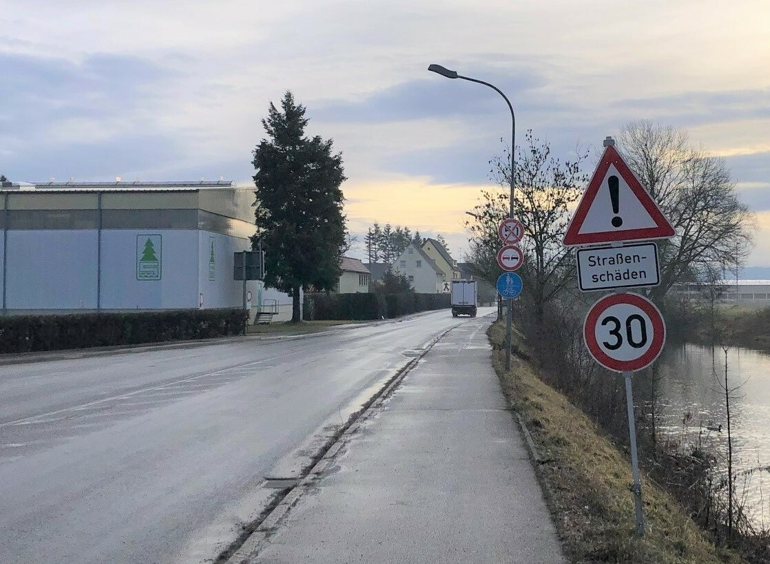 Stadt und Land wollen kurzfristige Verbesserung für L181 - Tempo 30 Einschränkung reduziert - Erster großer Sanierungsschritt soll 2025 beginnen
